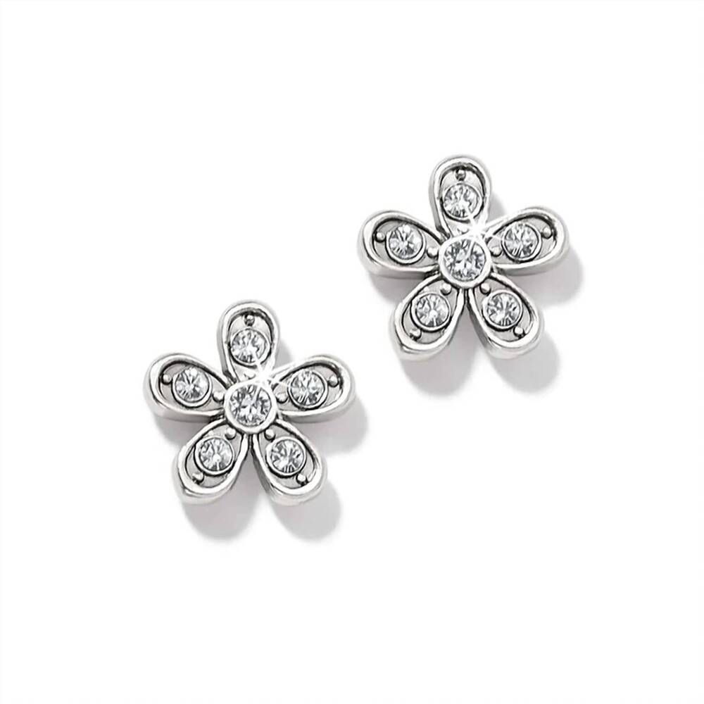 NEW BRIGHTON enchanting flower post earrings in silver